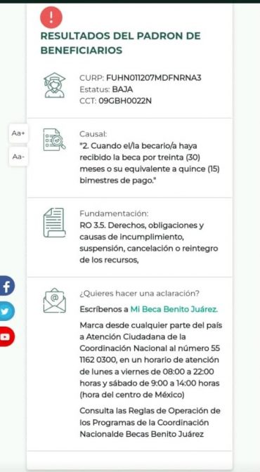 Consulta El ESTATUS De Tu Beca Benito Juárez A Través De Internet.