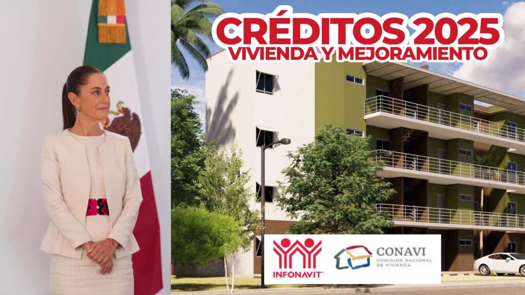 Claudia Sheinbaum anuncia créditos INFONAVIT y CONAVI para nuevo porgrama Vivienda para el Bienestar