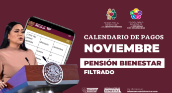 Filtran fechas de pago de la Pensión Bienestar de noviembre: conoce cuándo recibirás tu depósito
