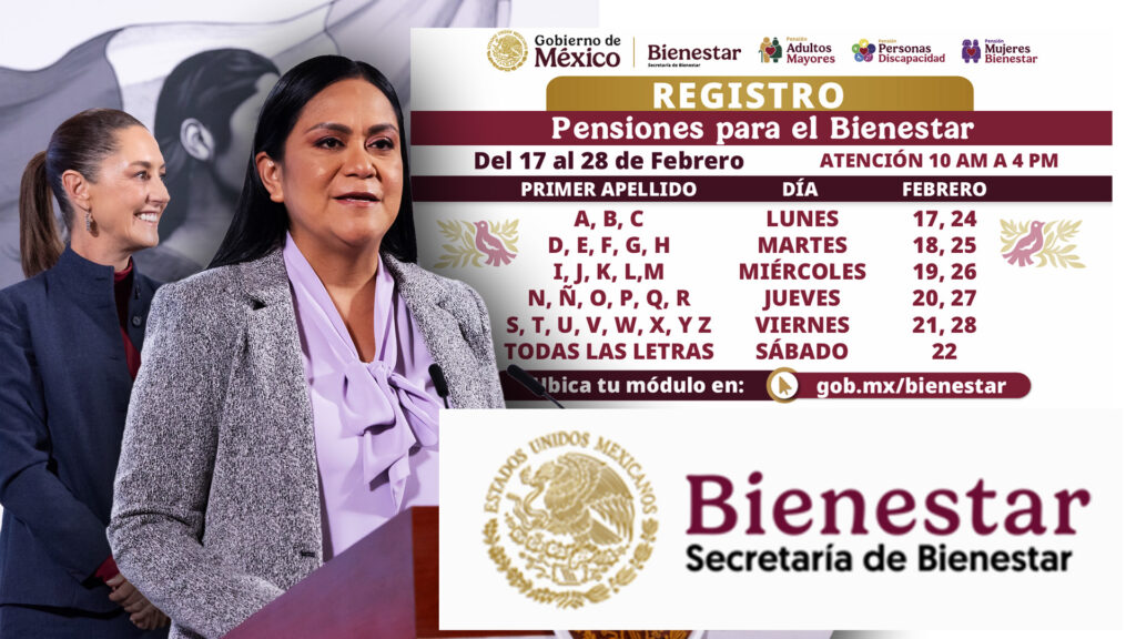 Secretaría de Bienestar abre registros de la Pensión Bienestar en febrero