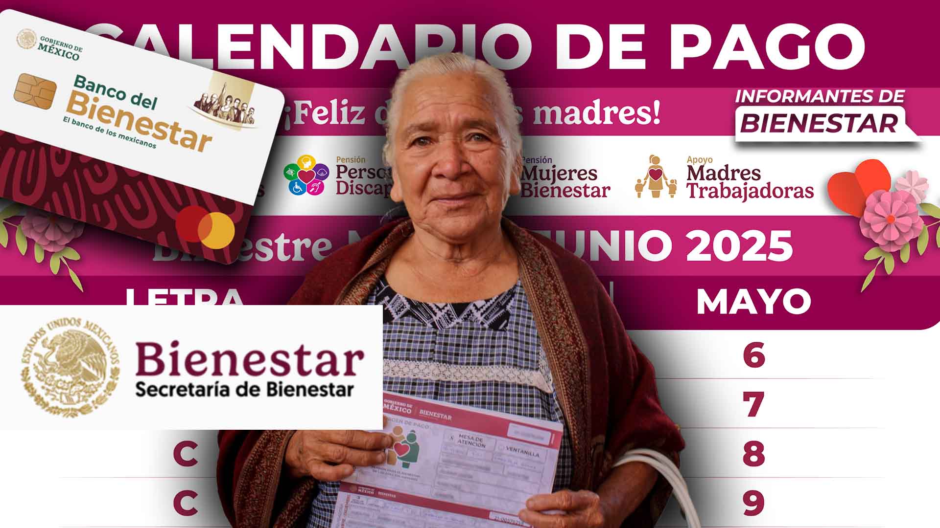 Pensión Bienestar: calendario de pago de la primera semana de mayo para ...
