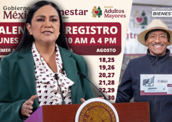 Anuncian calendario de registro a la Pensión Bienestar para adultos mayores de 65 años y más