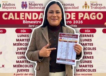 Publican el calendario de pago de la Pensión Bienestar de enero 2026