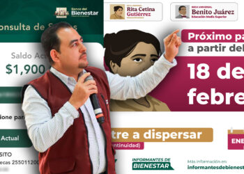 Julio León confirma fecha del próximo pago de la beca Benito Juárez y Rita Cetina de febrero