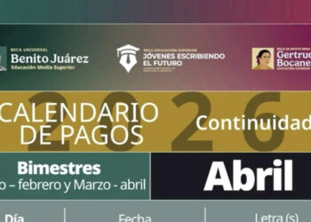 Próximo pago doble de la beca Benito Juárez será en abril 2026