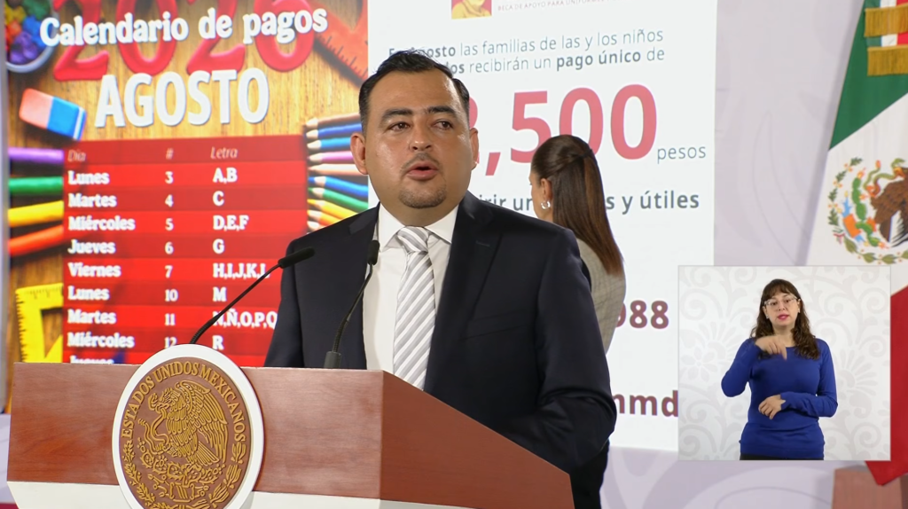 Julio León da a conocer las fechas de pago de la beca Rita Cetina de primaria mediante un calendario de pago